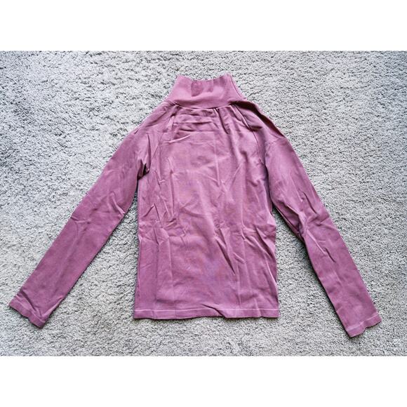 Intimately Free People Ribbed Long Sleeve Turtleneck Top Keyhole Back Pink XS/S - Picture 5 of 6